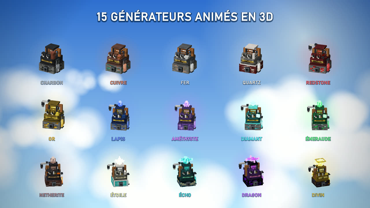 Les 15 générateurs de Cumulus